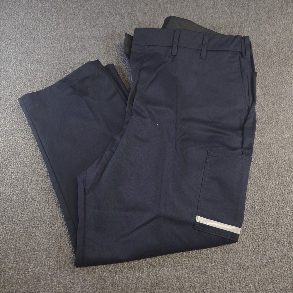 NWT Stan Herman FedEx Cargo Work Pants Men's 48R Navy Uniform Reflective